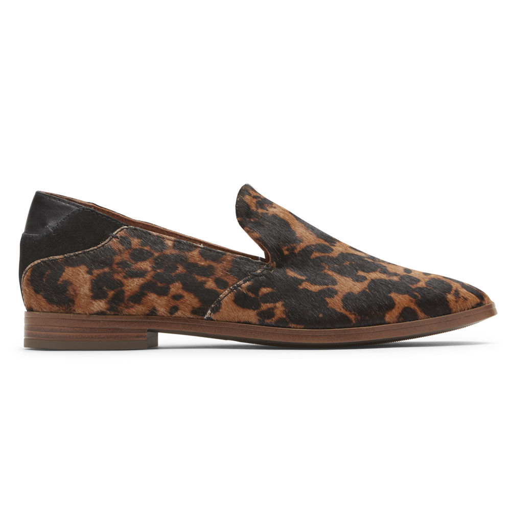 Rockport Womens Loafers Leopard - Perpetua - UK 342-XSTRVM